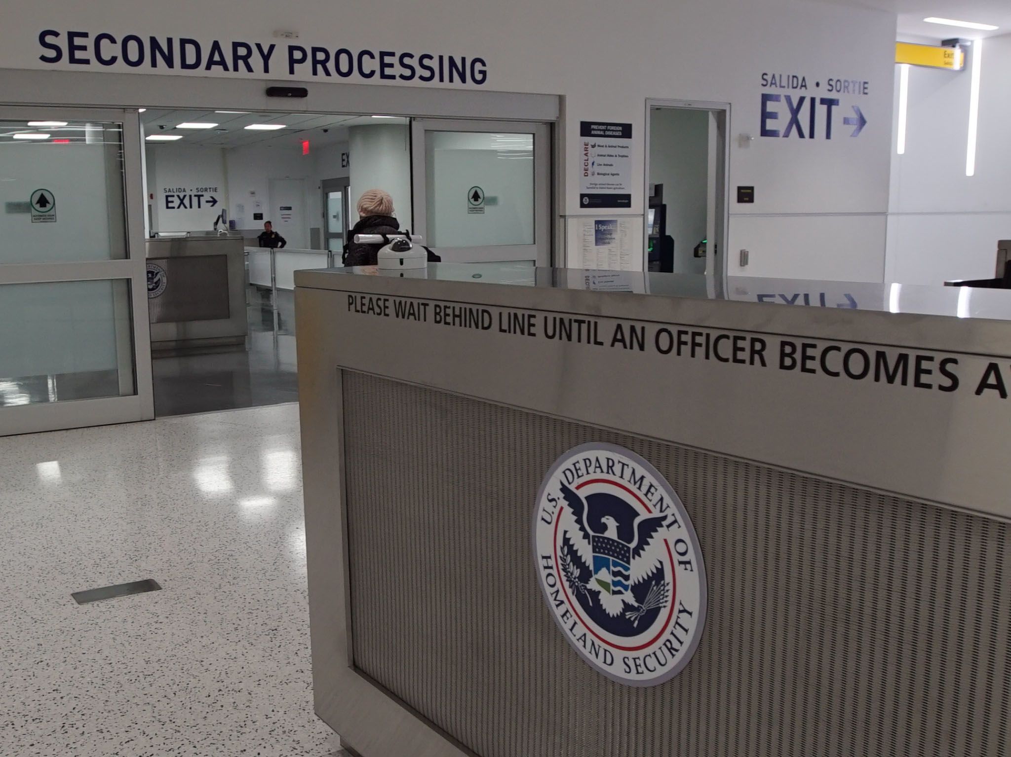 Entrance to Secondary Processing at JFK airport. This image is from To Catch A Smuggler. [Photo of the day - March 2021]