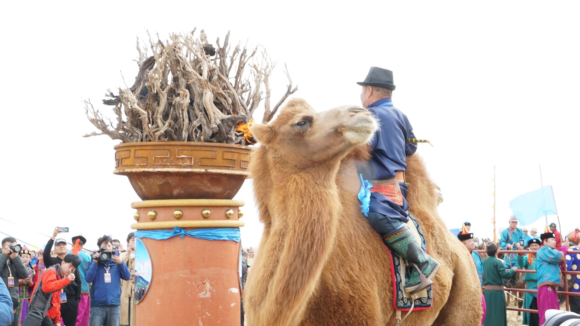 Firing ceremony at Camels' Festival's opening. [Photo of the day - October 2021]