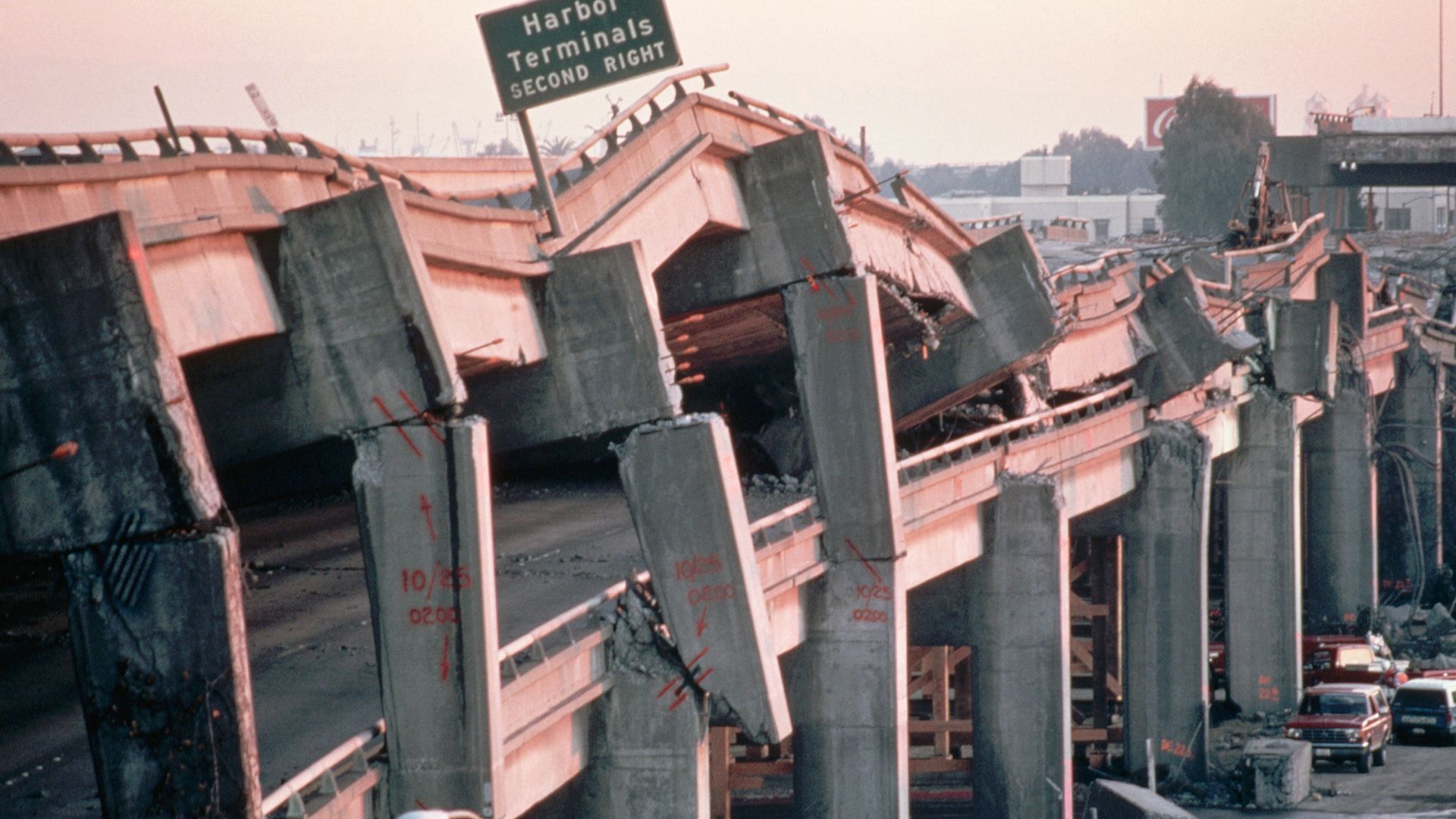 The remains of the Cypress Freeway, which ran through the center of Oakland, following the San... [Photo of the day - December 2021]