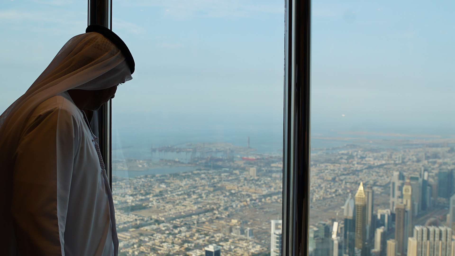 Ahmaad Emaar looking out the window. This is from Abandoned Engineering. [Photo of the day - April 2022]