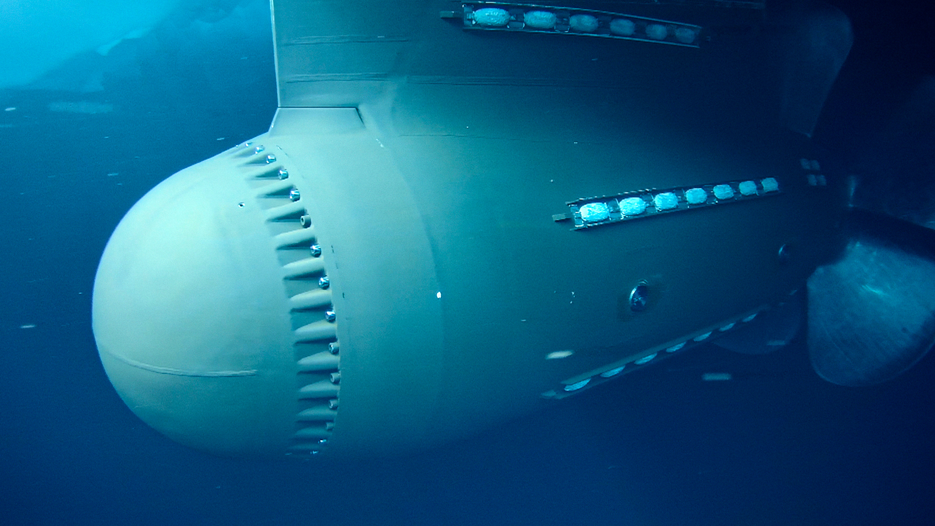 Azipods underwater in Antarctica. This is from Megastructures: Icebreaker [Photo of the day - June 2022]