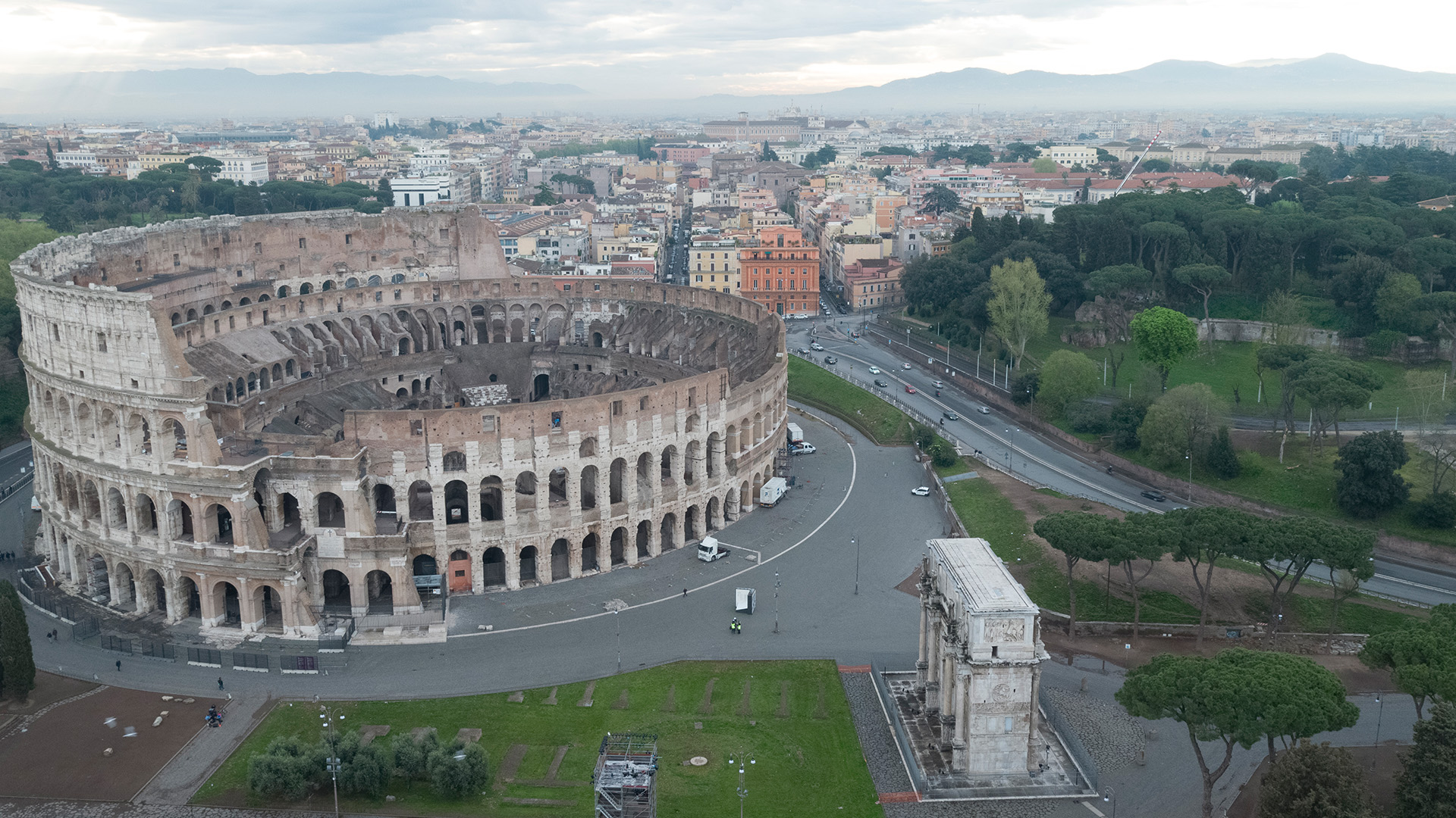 The Colosseum. This is from Europe from above. [Photo of the day - September 2022]