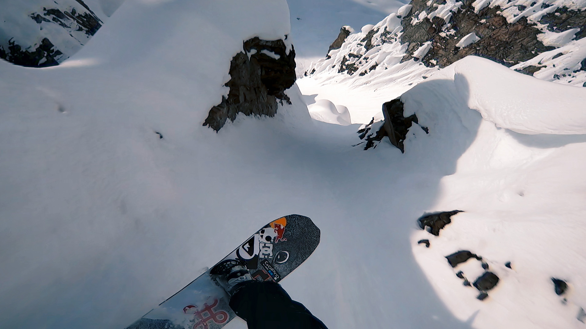 Point of view of Travis Rice as he snowboards on a mountain in Alaska. This is from Edge of the... [Photo of the day - November 2022]
