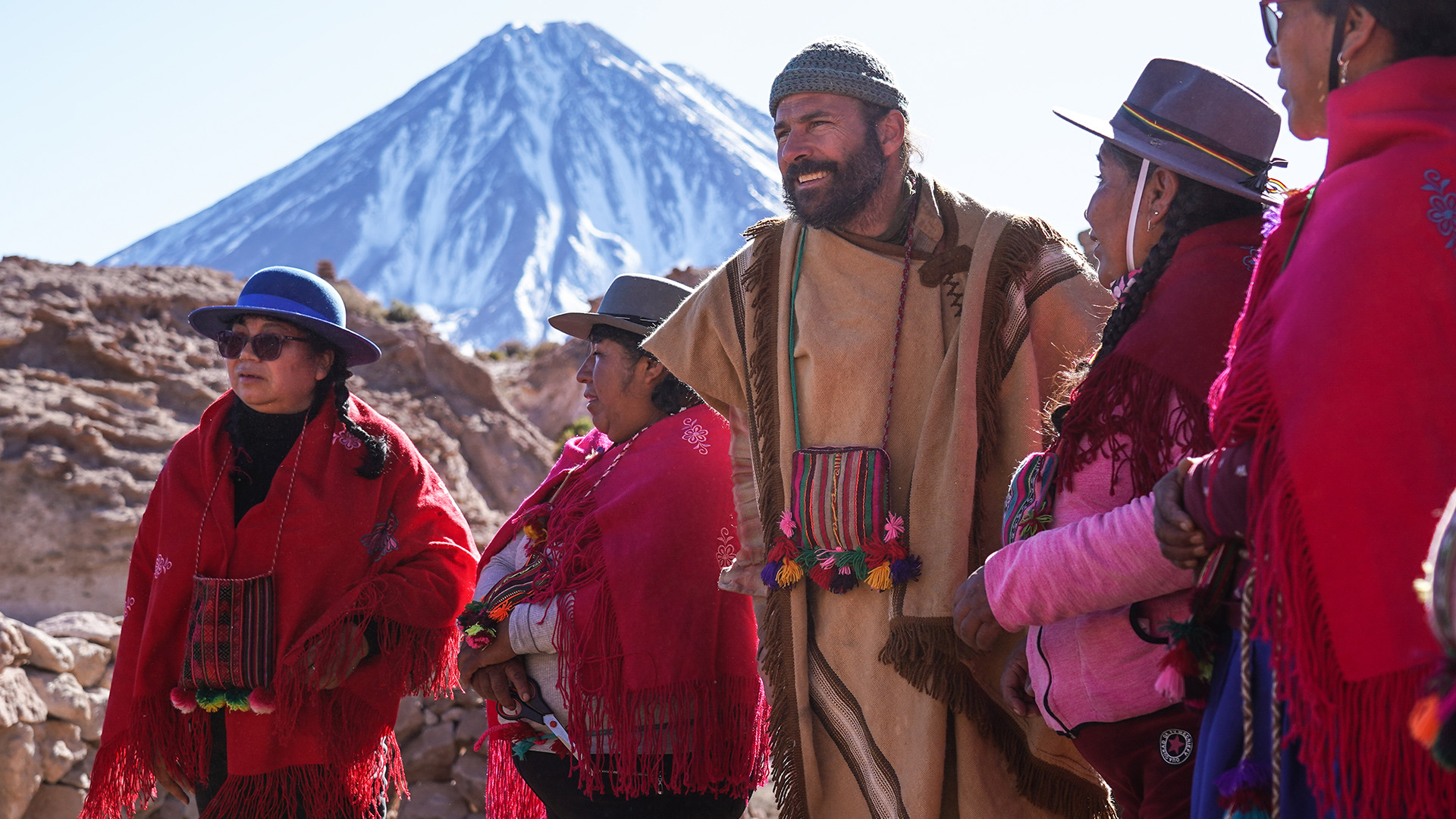 Hazen with Lickan Antay villagers and Llamas. This is from Primal Survivor: Over the Andes. [Photo of the day - February 2023]