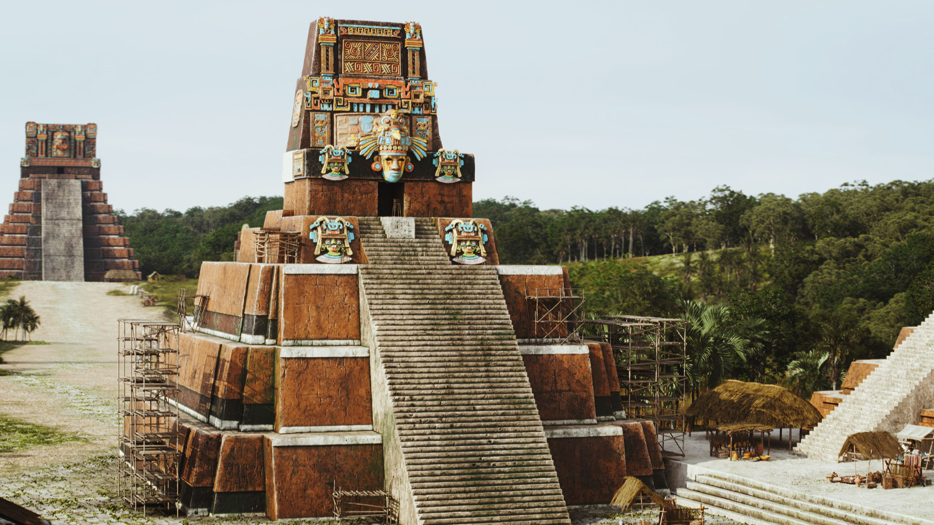 The details of the Tikal Maya site pyramid. This is from Rise and Fall of the Maya. [Photo of the day - August 2023]