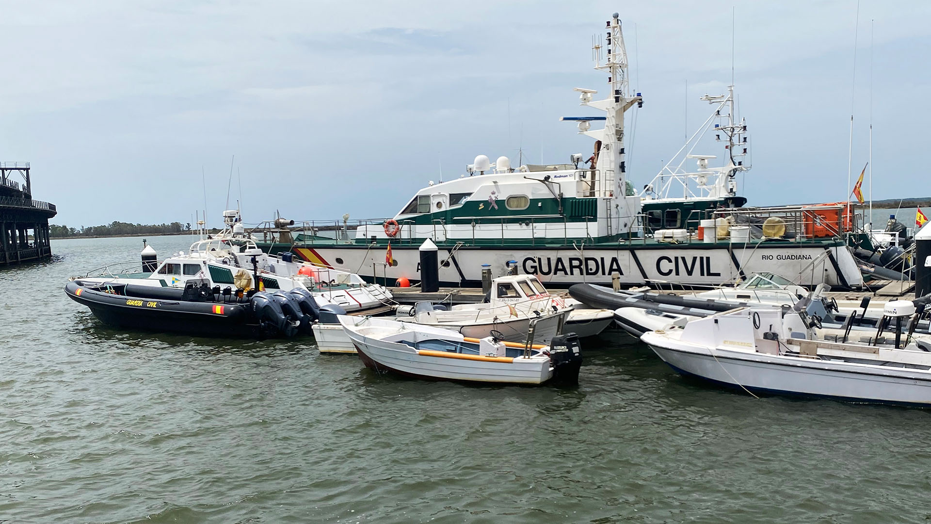 Boats inspected by Guardia Civil in Huelva. This is from Border Protection: Spain [Photo of the day - October 2023]