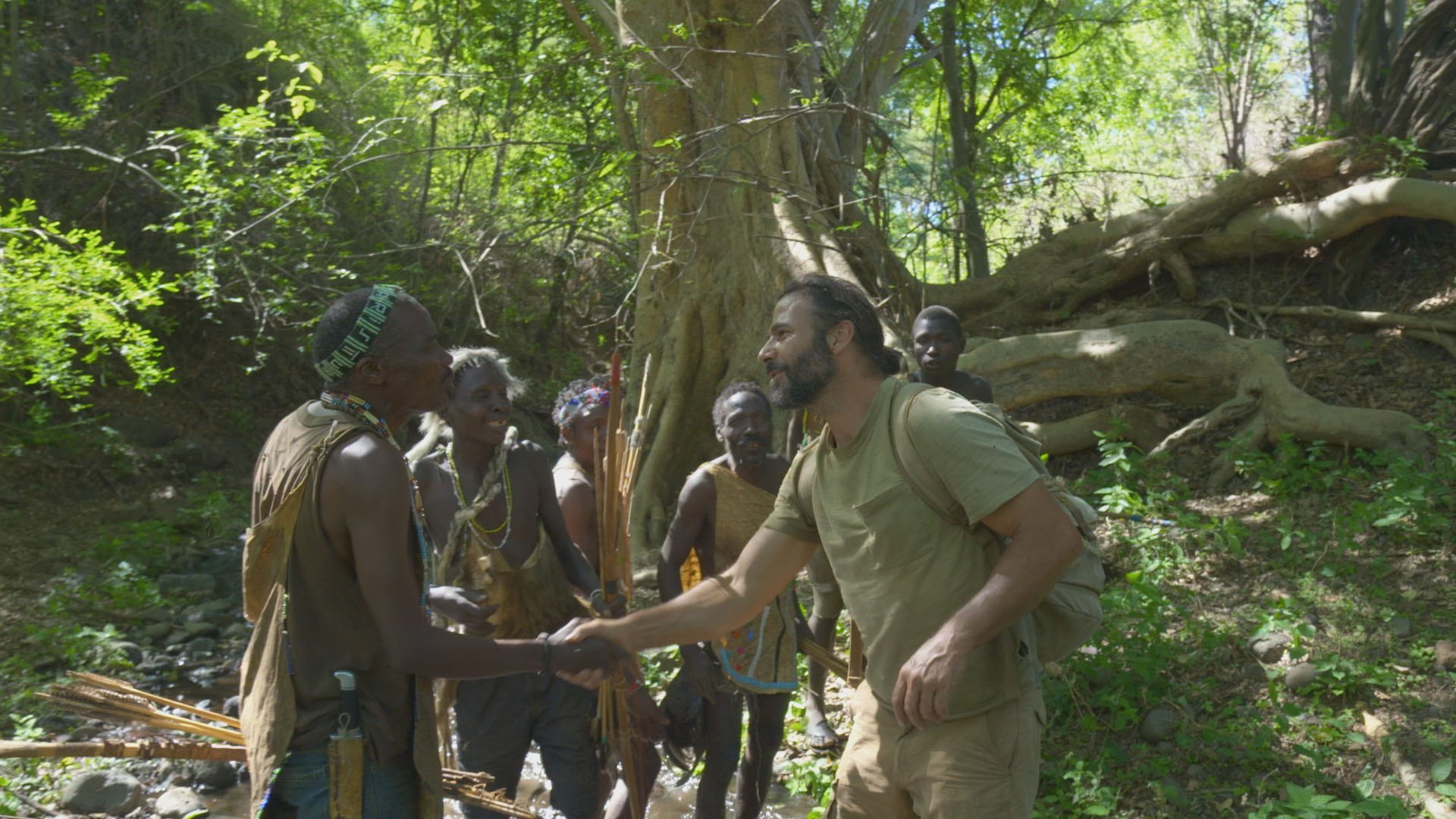 Hazen Audel meets the Hazda Tribe. This is from Primal Survivor: Extreme African Safari. [Photo of the day - November 2023]