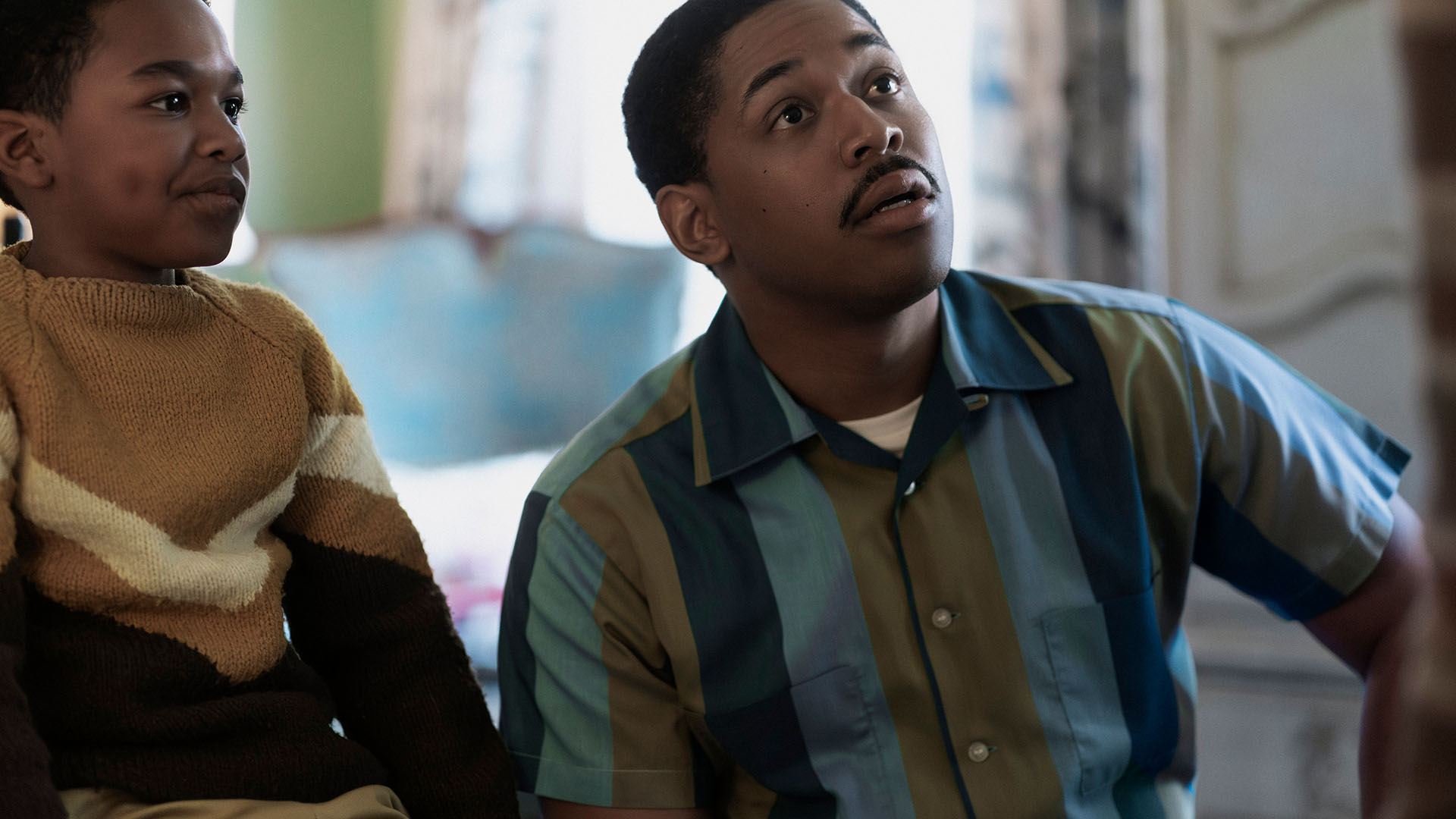 KyâZen Mitchell as Dexter King and Kelvin Harrison Jr. as Martin Luther King Jr. in GENIUS:... [Photo of the day - February 2024]