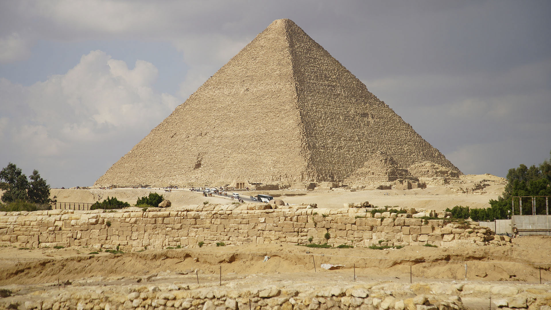The Great Pyramid of Giza is seen from the excavation site in the Giza Plateau, Cairo, Egypt.... [Photo of the day - June 2024]