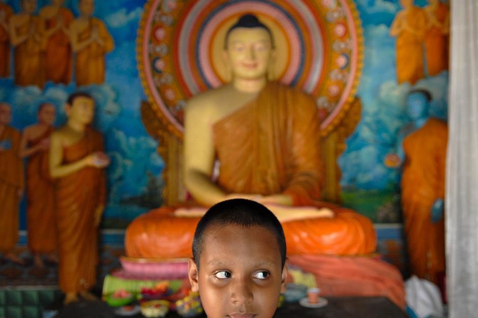 Portrait of Young Buddhist Monk,  Galle, Sri Lanka. This image is from Laya Project. [Photo of the day - October 2012]