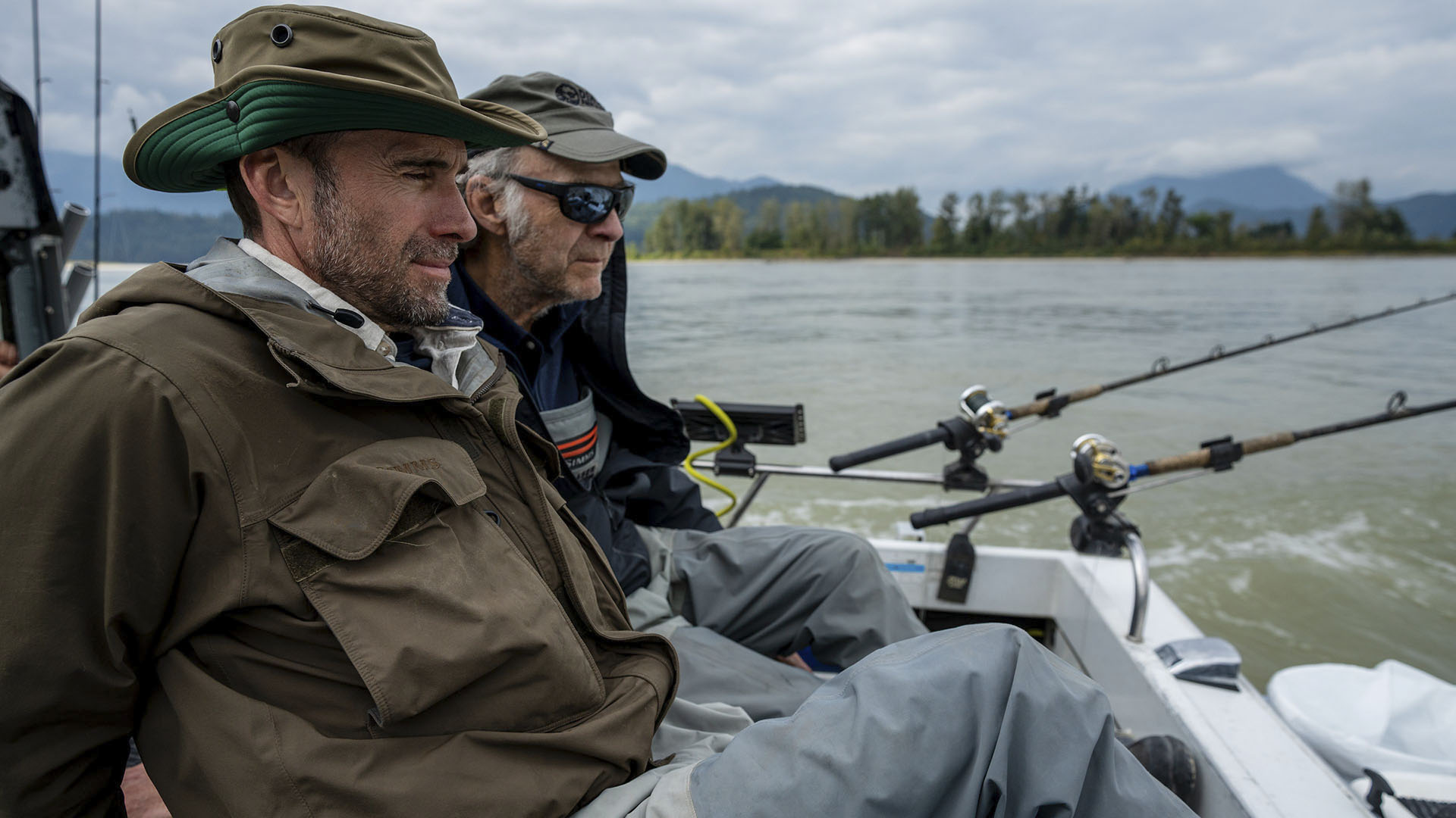 Joseph and Ranulph Fiennes go sturgeon fishing in the Fraser River. Sir Ranulph Fiennes, "the... [Photo of the day - June 2024]