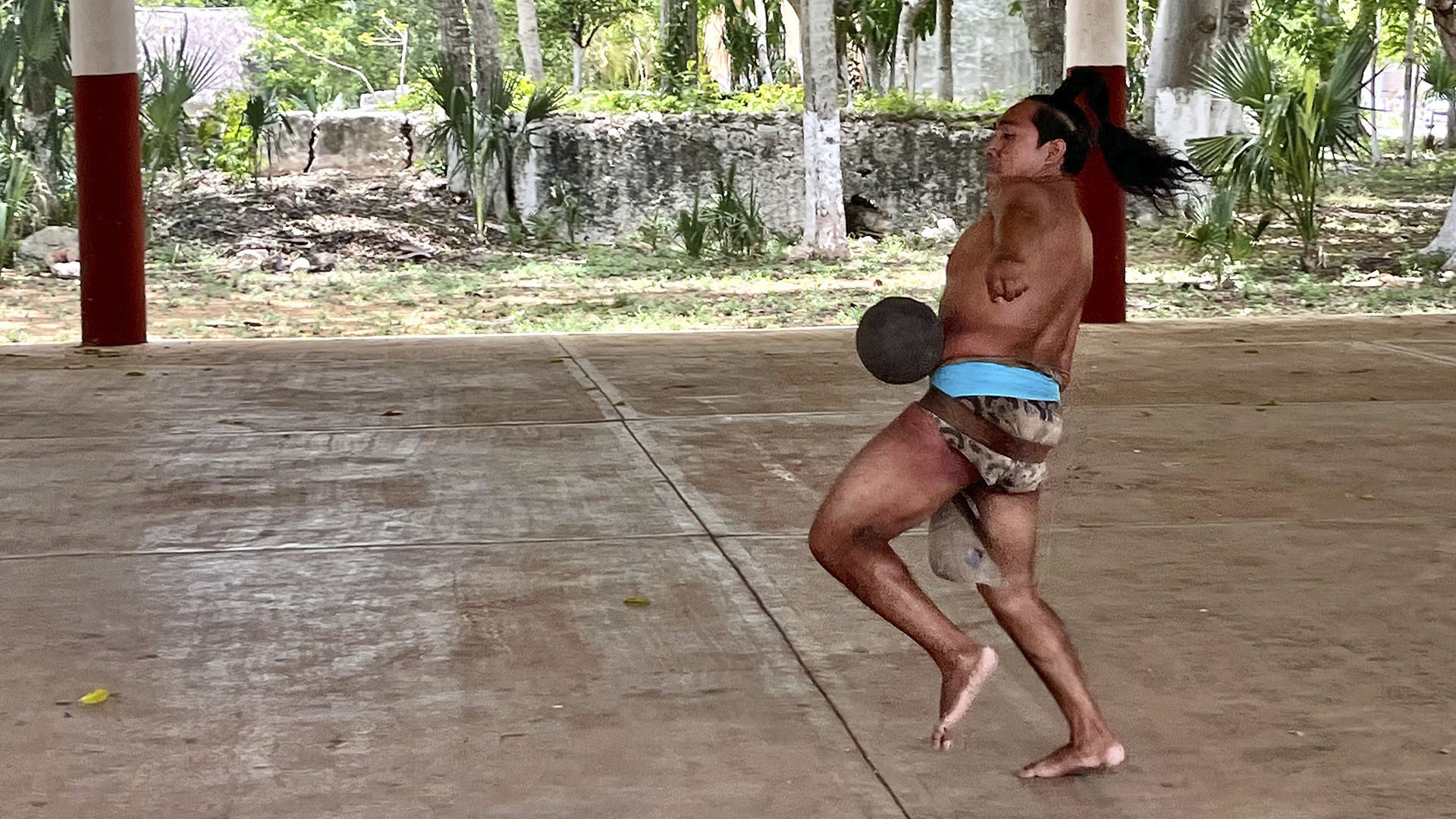 People who play the Mayan ball game. This is from Rise and Fall of the Maya, Season 2. [Photo of the day - June 2024]