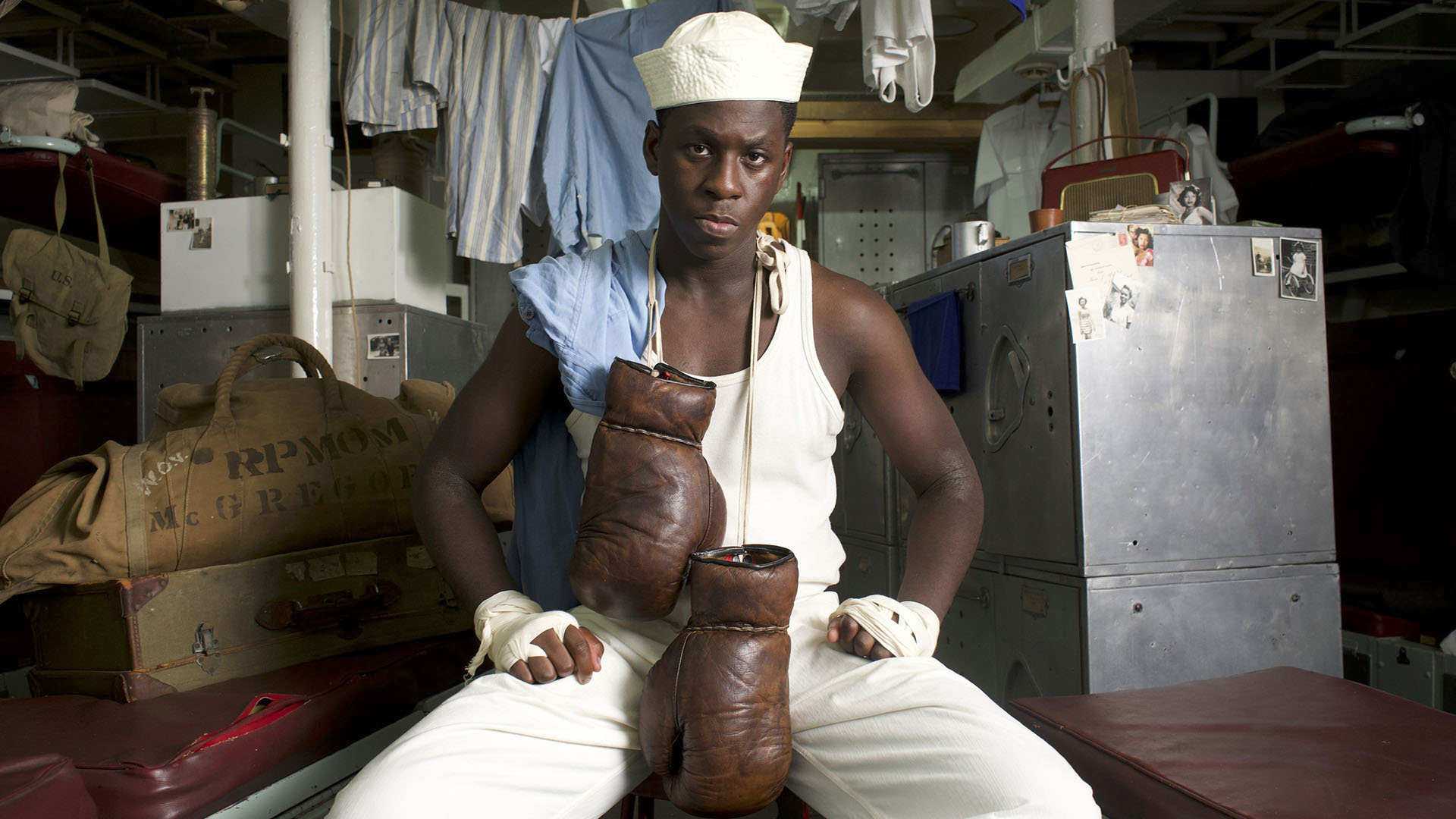 Mess attendant Doris Miller (played by Abdul Sulaiman) pursued boxing as a sport. Here, Miller... [Photo of the day - June 2024]