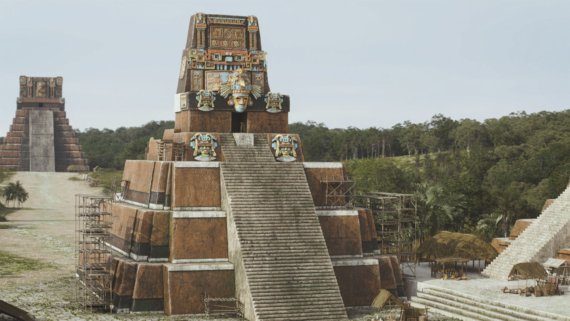 The details of the Tikal Maya site pyramid. This is from Rise and Fall of the Maya, Season 2. [Photo of the day - June 2024]