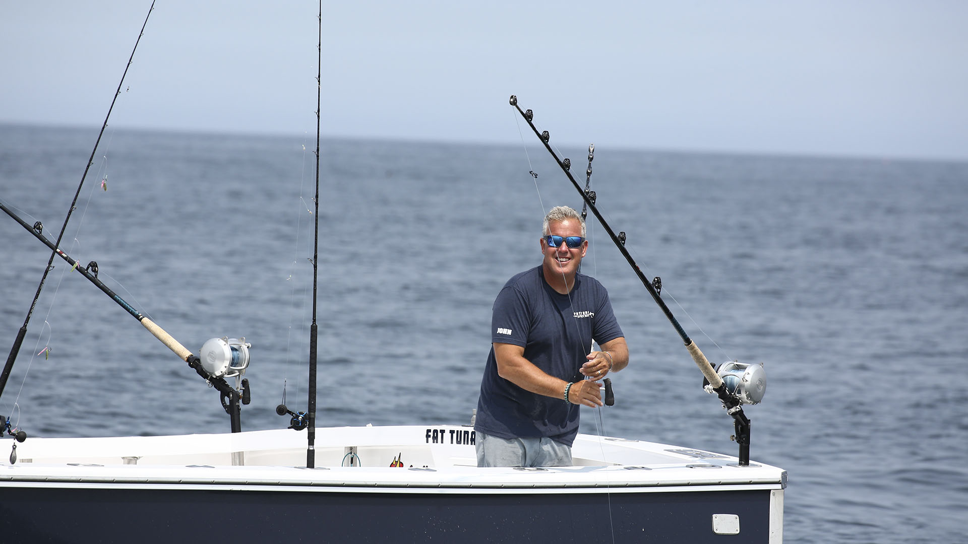 Fat Tuna First Mate John Kusler getting the lines out. This is from Wicked Tuna Seasn 13. [Photo of the day - July 2024]