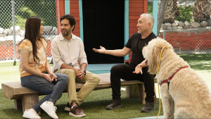 Cesar Millan sitting with Ami, Adi... [Photo of the day -  1 AUGUST 2024]