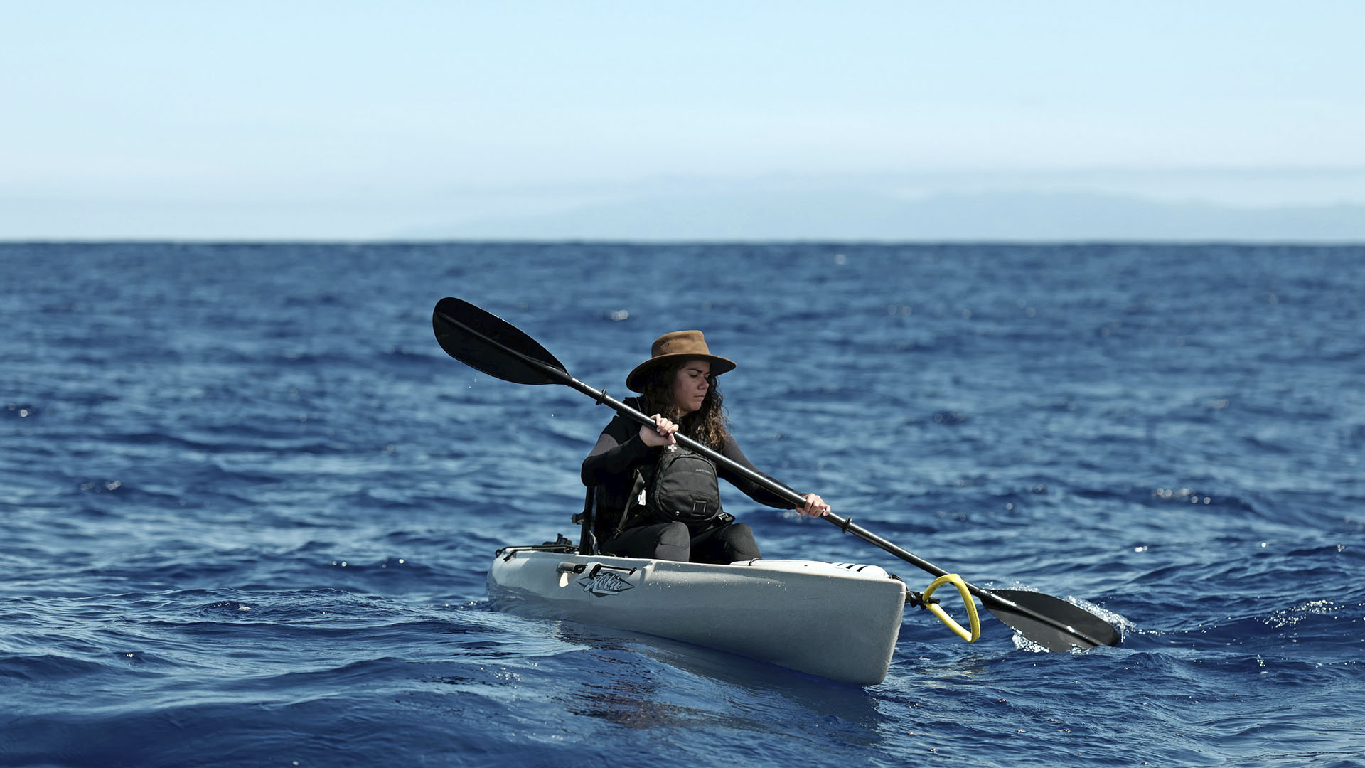 Melissa Marquez kayaks in the ocean. This is from OceanXplorers. [Photo of the day - August 2024]