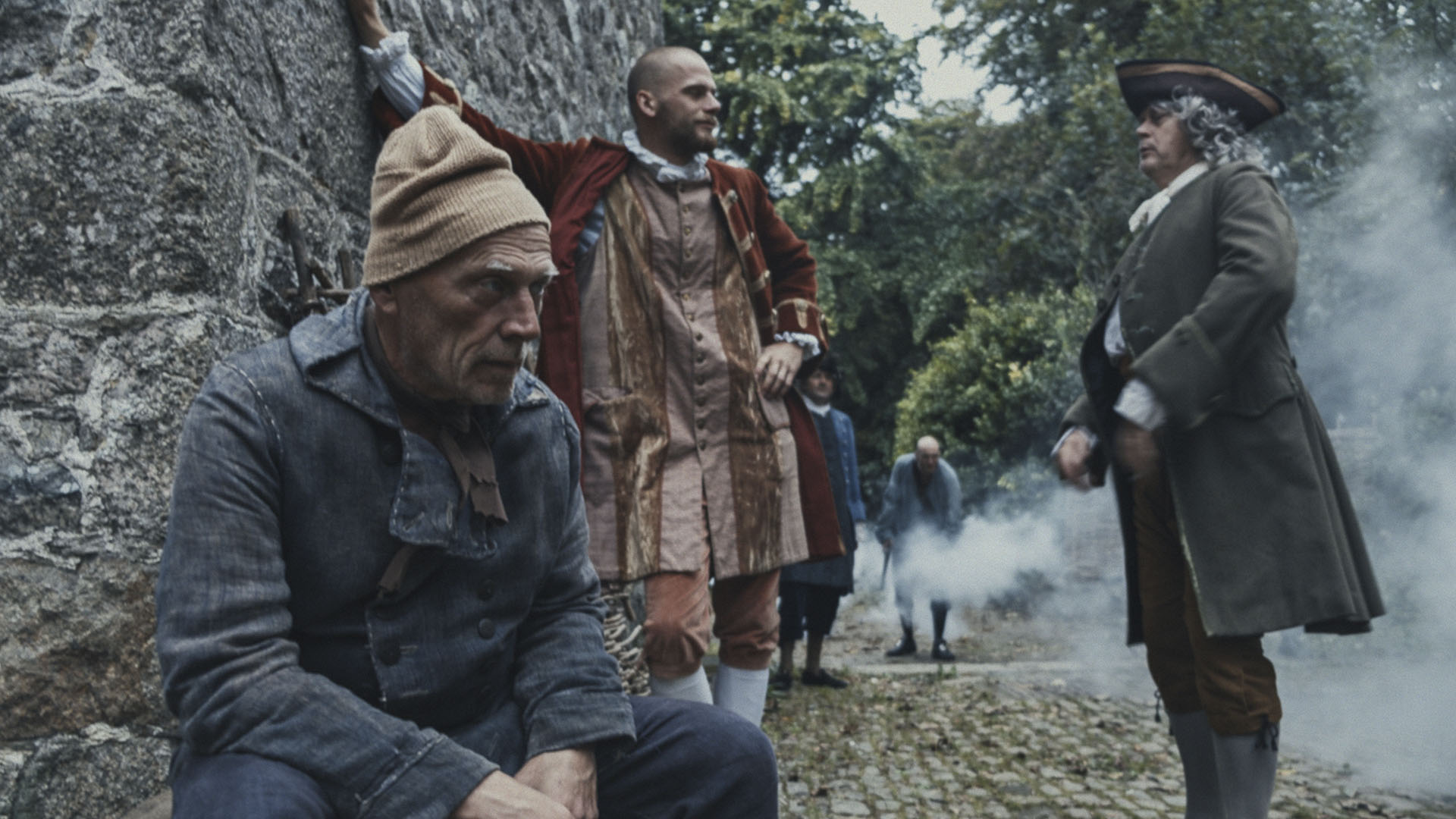 REENACTMENT - John Ward sits in front of a group of pirates. This is from Pirates: Behind the... [Photo of the day - August 2024]