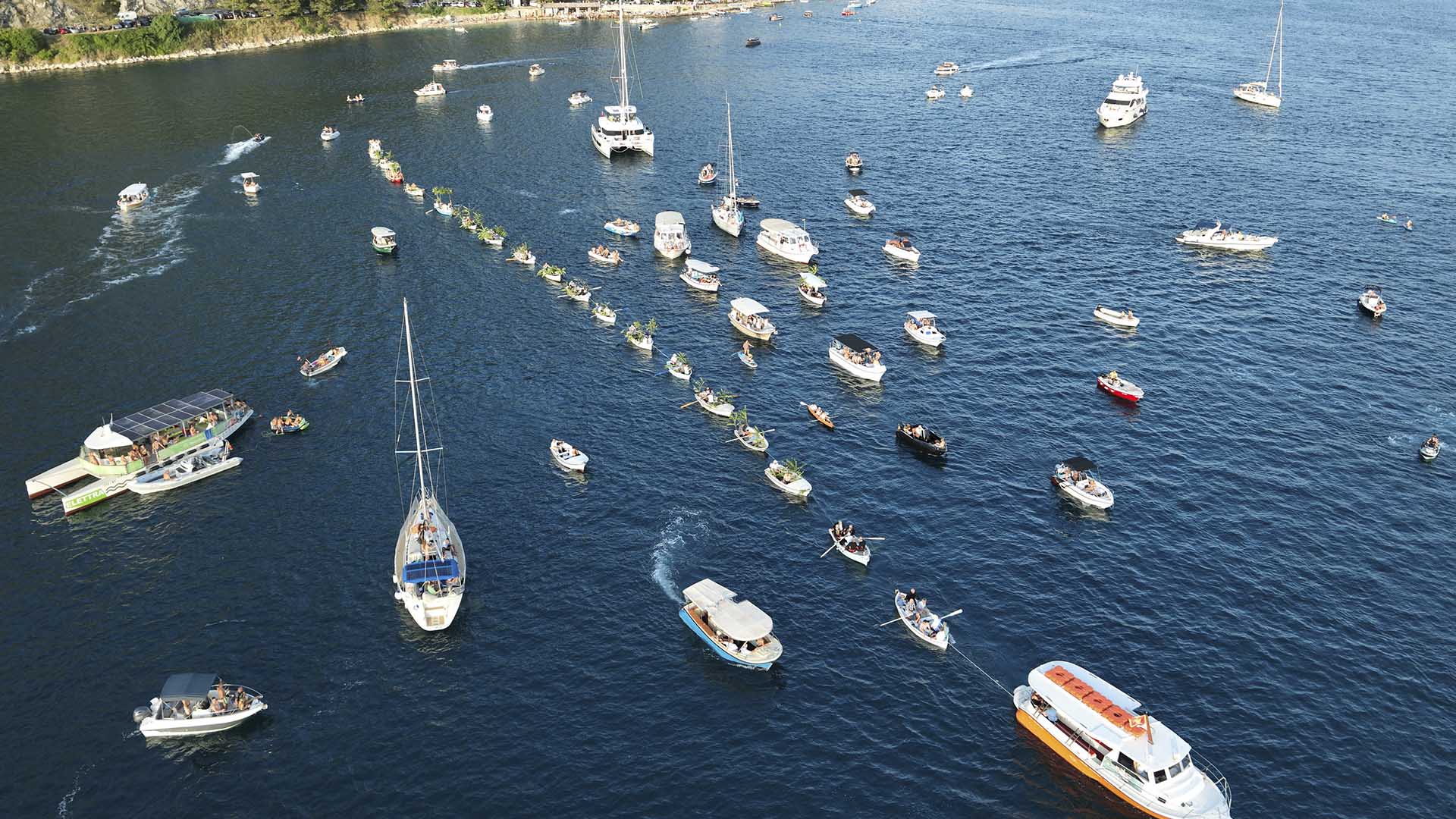 Stones are thrown from boats around the island church of Our Lady of the Rocks each summer... [Photo of the day - October 2024]