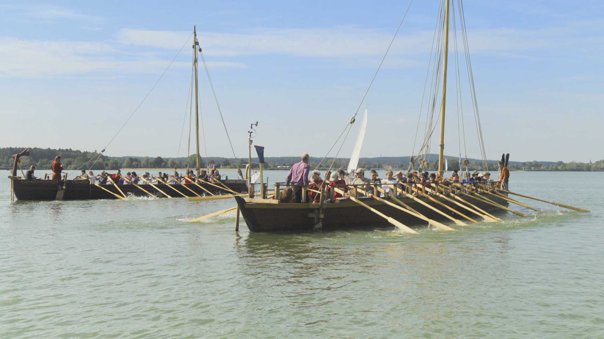 Prof. Boris Dreyer races two Roman patrol boat replicas, that his team have constructed in... [Photo of the day - November 2024]