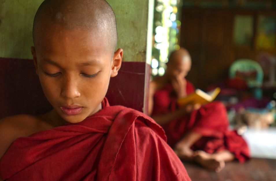 Young Buddhist monk chanting. This image is from Laya Project. [Photo of the day - November 2012]