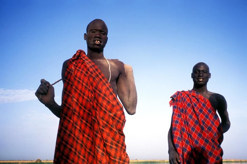 Two Dinka Men. This image is from Tribal Odyssey. [Photo of the day - February 2013]