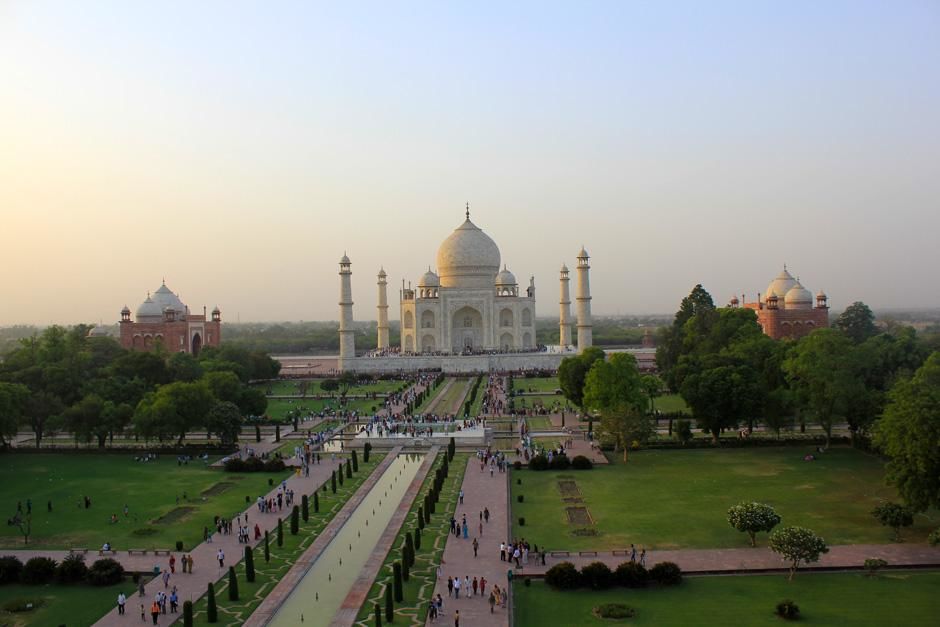 Taj Mahal, Agra, India: The Taj Mahal complex with the usual daily throng of visitors. People... [Photo of the day - February 2013]