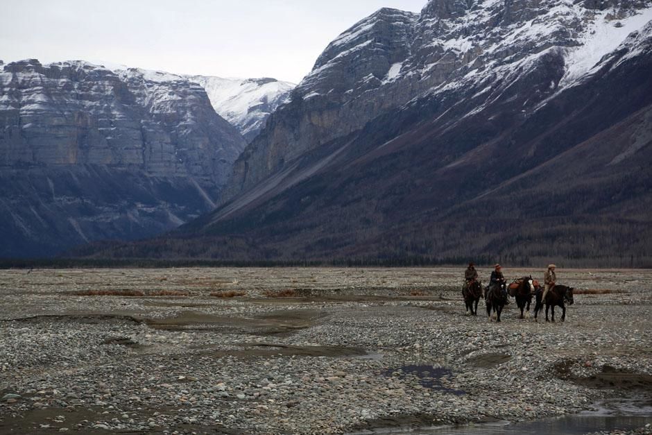 McCarthy, Alaska, USA: Matt Raney, Willi Prittie & Marty Raney riding horses towards a creek.... [Photo of the day - July 2013]