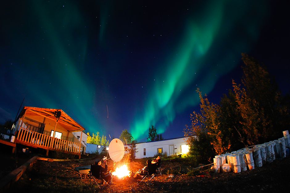 Dawson City, Yukon, Canada: The Northern Lights at Al's camp. This image is from Yukon Gold. [Photo of the day - November 2013]