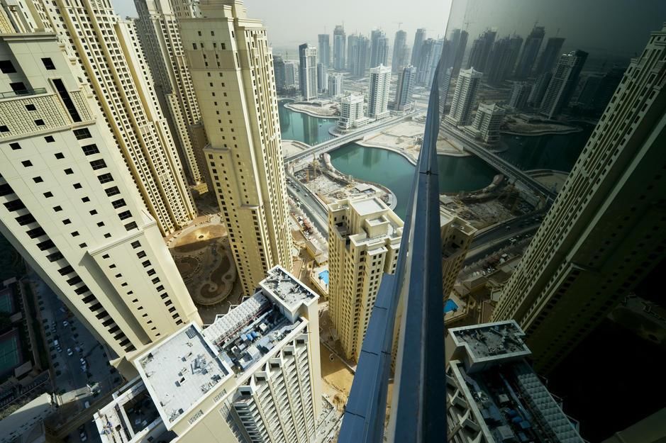 Cityscape of high rises and waterways in downtown Dubai. [Photo of the day - January 2012]