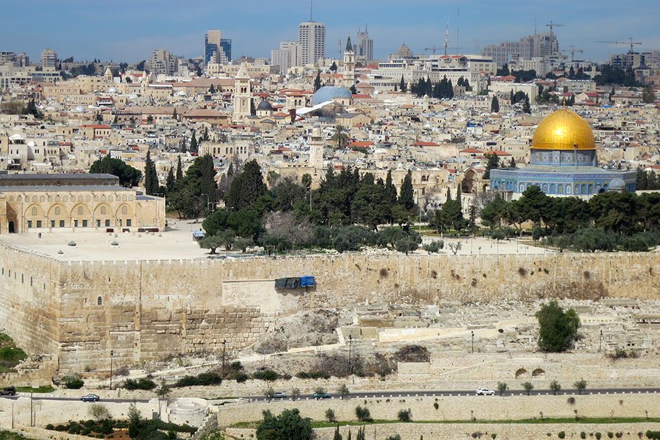 Jerusalem, Israel: Scenic shot of Jerusalem with views towards the Old City and Dome of the Rock... [Photo of the day - February 2014]
