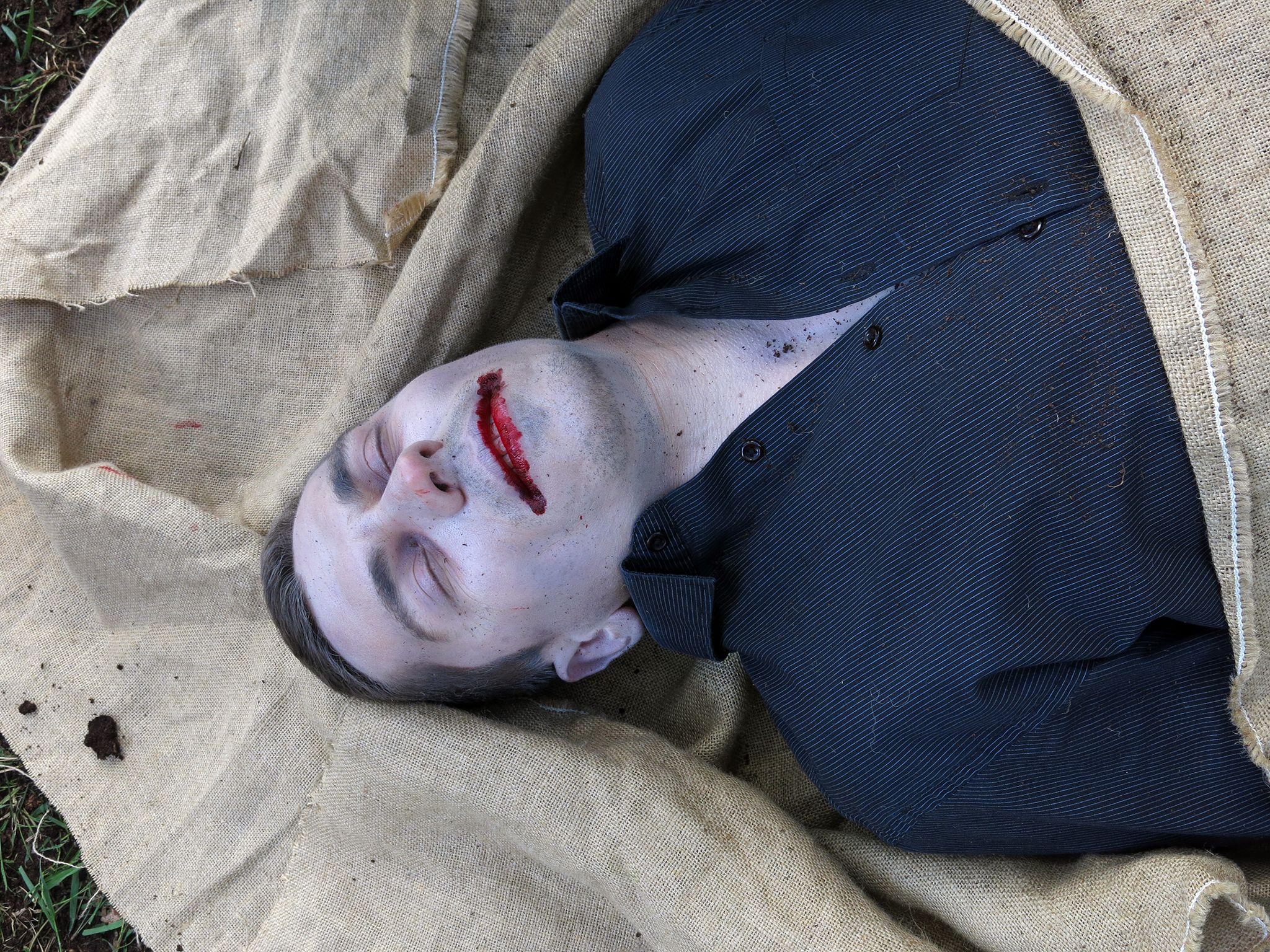 Drama Reconstruction: The exhumed body during the ritual of putting to rest a strigoi. â¨A... [Photo of the day - November 2014]