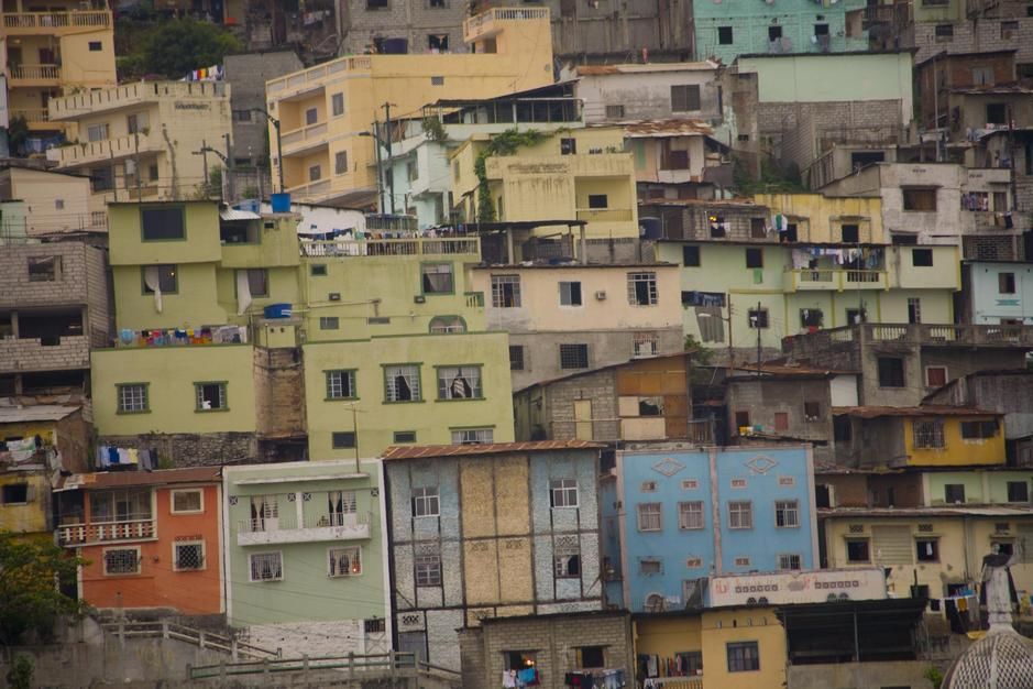 Colourful, tightly-stacked little houses crowd old Barrio Las Penas in Guayaquil. [Photo of the day - May 2011]