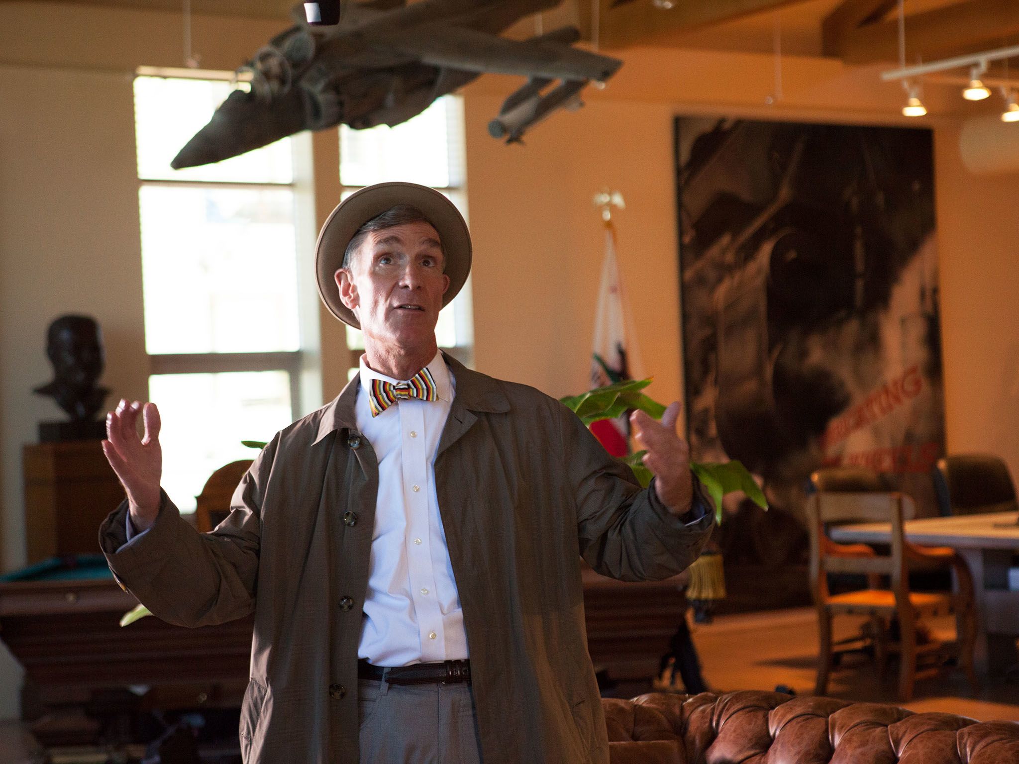Bill Nye in climate change therapy. This image is from Bill Nye's Global Meltdown. [Photo of the day - November 2015]