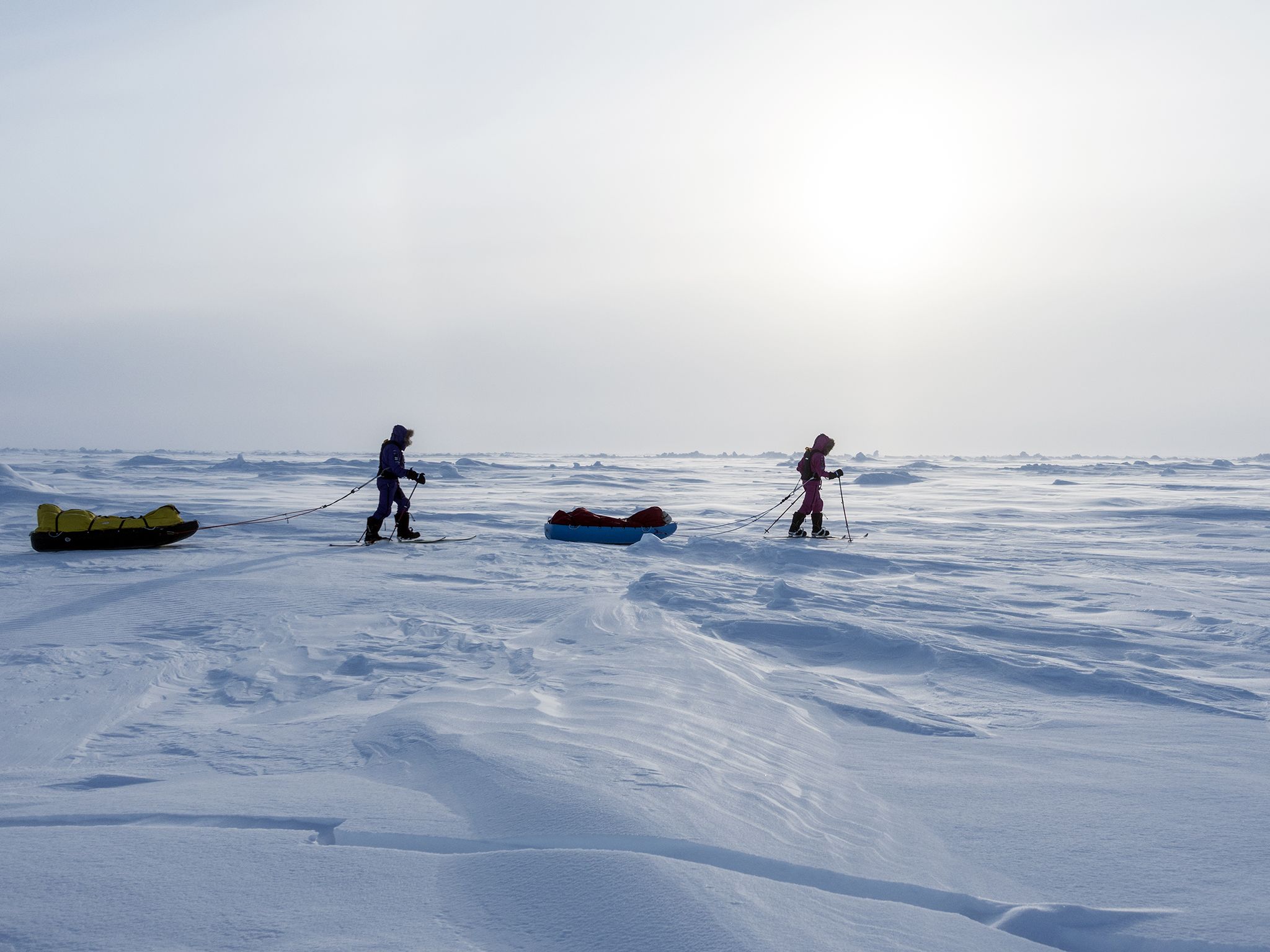 Arctic trek to North Pole: (Left to Right) Paul Hameister and Jade Hameister. This image is from... [Photo of the day - December 2016]