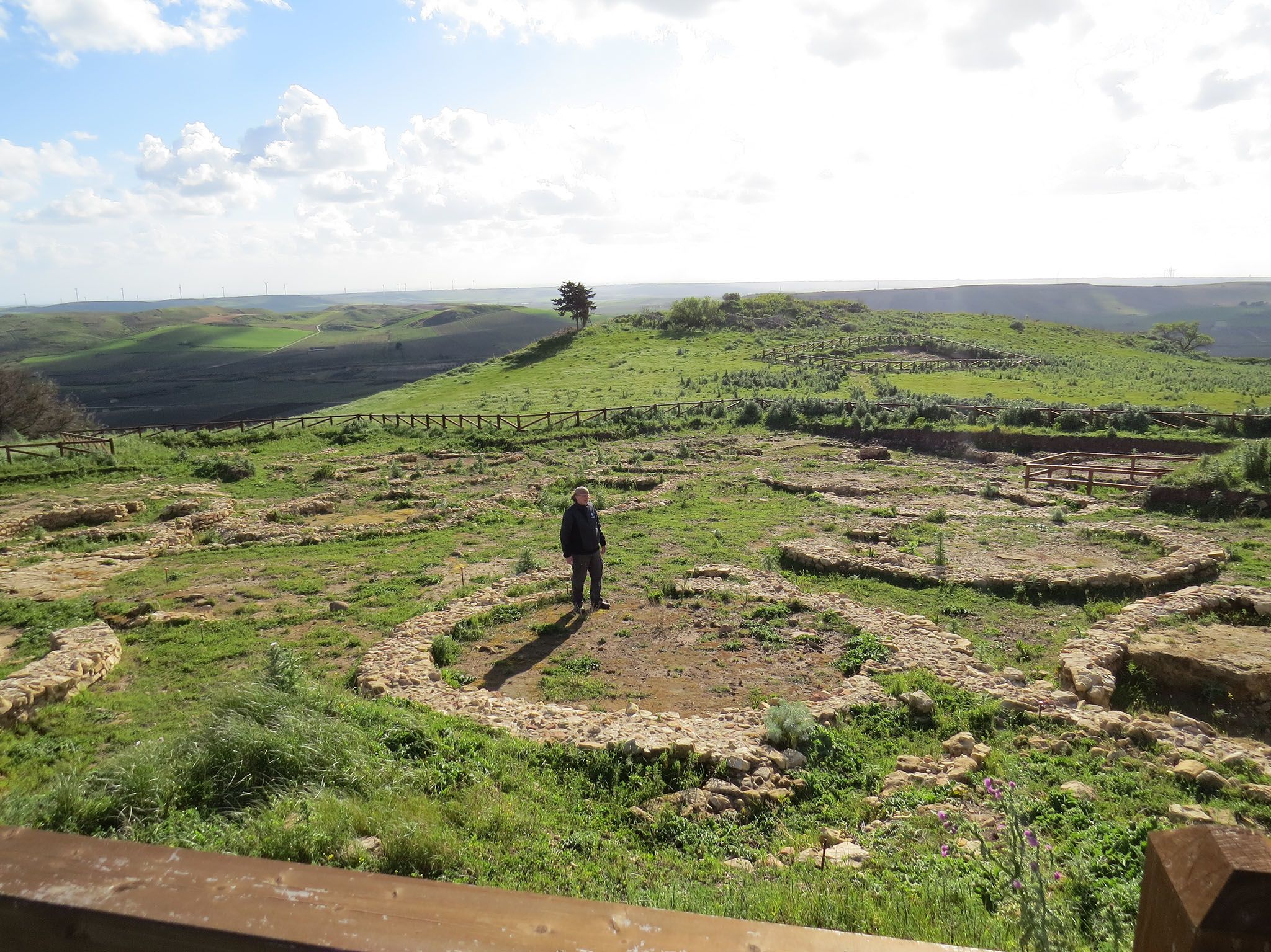 Sicily, Italy:  Simcha in the archaeological site of Mokarta. This image is from Atlantis Rising. [Photo of the day - March 2017]