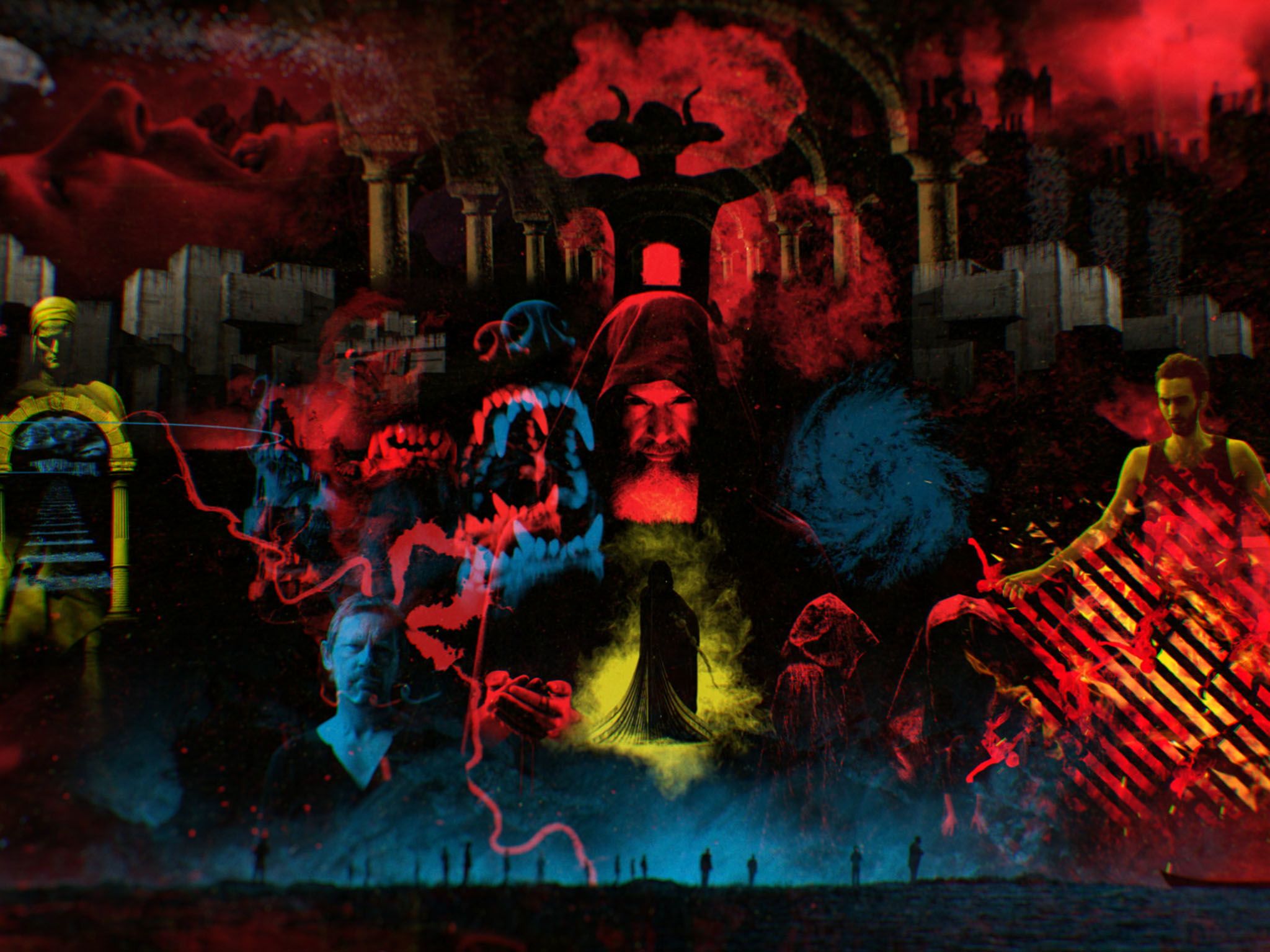 CGI: A grid of all torturous depictions of Hell. This image is from Map of Hell. [Photo of the day - March 2017]
