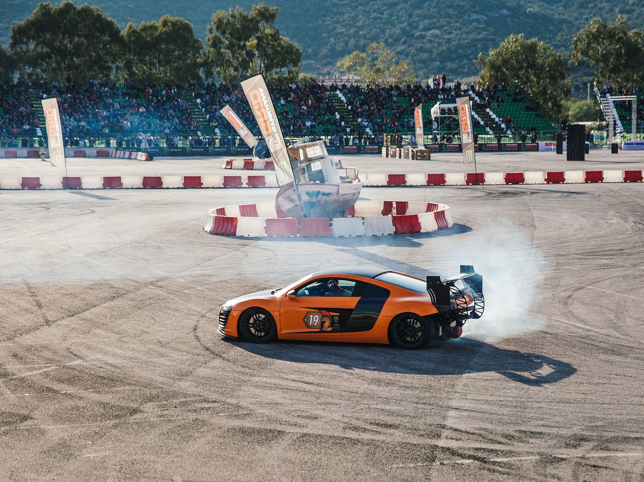 Marathonas, Greece: Audi on the track. This image is from Supercar Megabuild. [Photo of the day - May 2017]