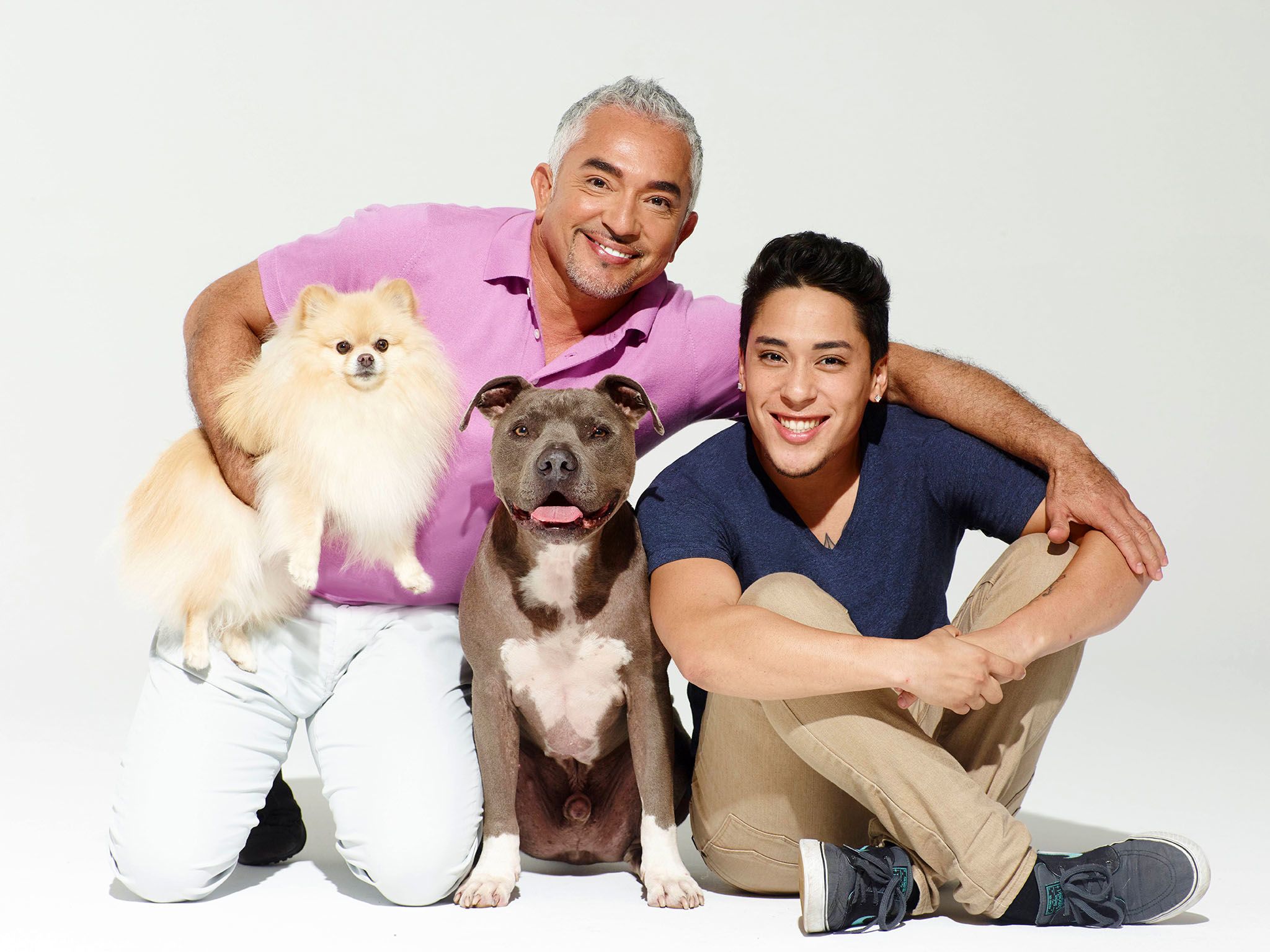 Cesar and Andre Millan. This image is from Cesar Millan's Dog Nation. [Photo of the day - May 2017]