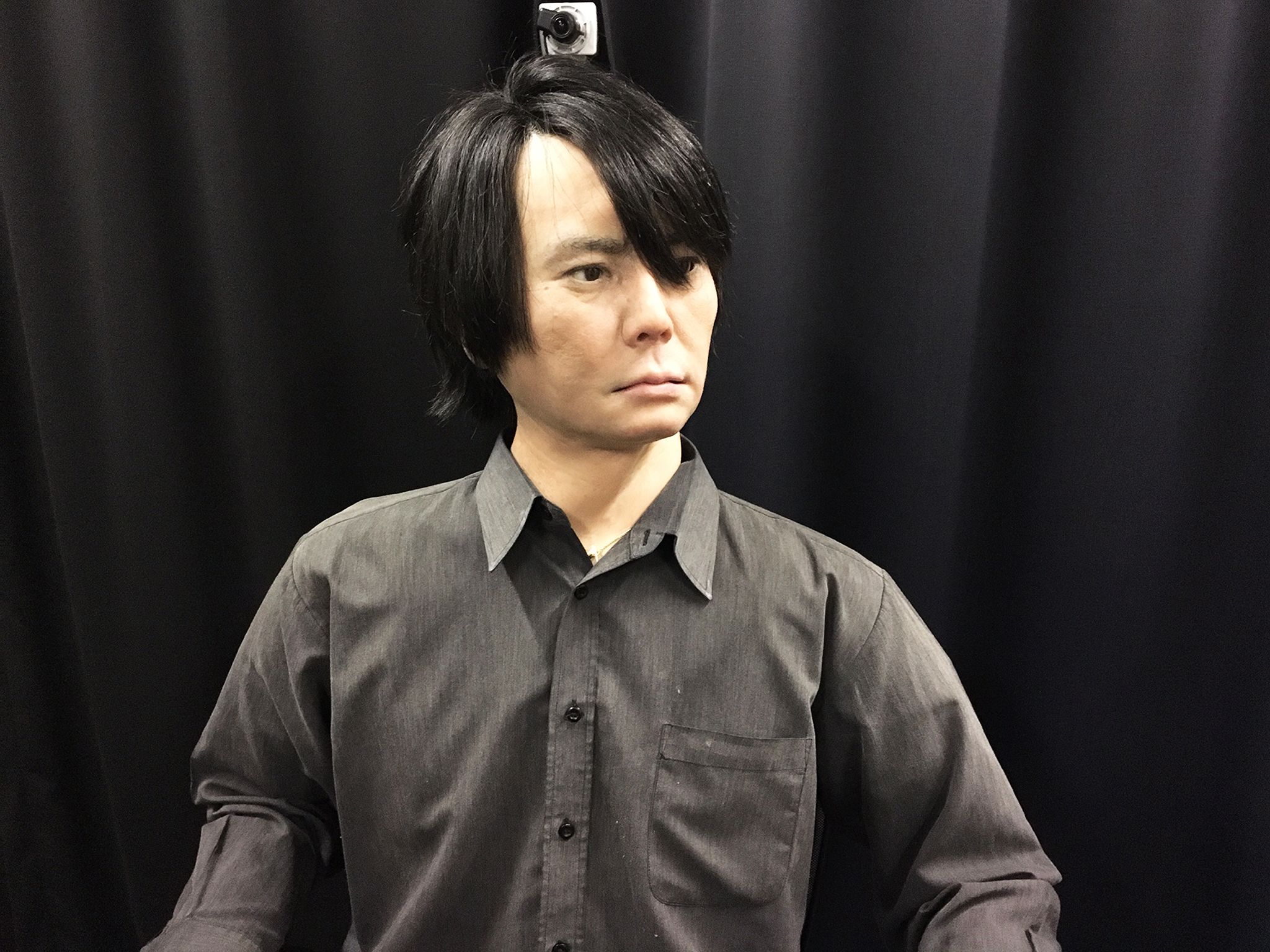 Kyoto, Japan:  Hiroshi Ishiguro's lifelike AI model of himself at the Intelligence Robotics Lab.... [Photo of the day - August 2017]