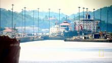 Panama Canal Locks show